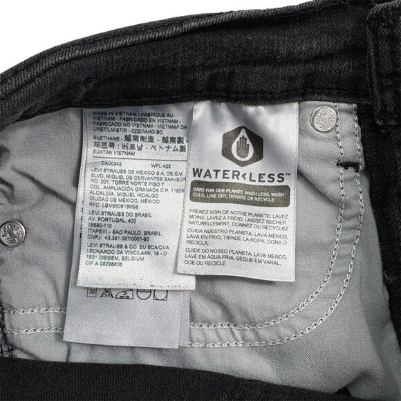 Levi’s 711 Skinny Jeans Women’s Black Wash – Size W27 L28 (US 4) - Picture 9 of 15